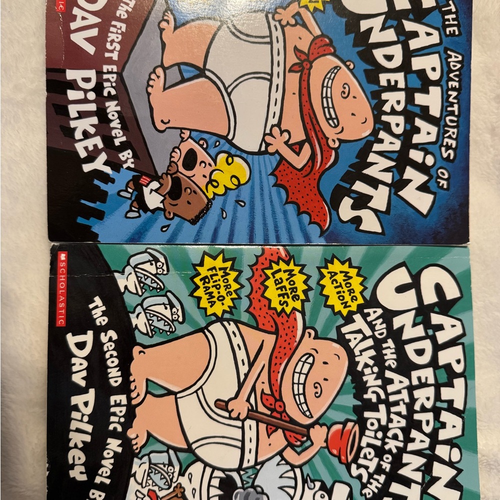 Scholastic Captain Underpants Colorful Book Duo